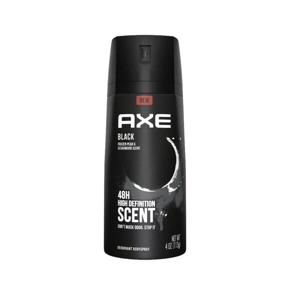 Axe Black Body Spray Frozen Pear & Cedarwood Scent 4 Oz‎ CGS-D - Picture 1 of 1